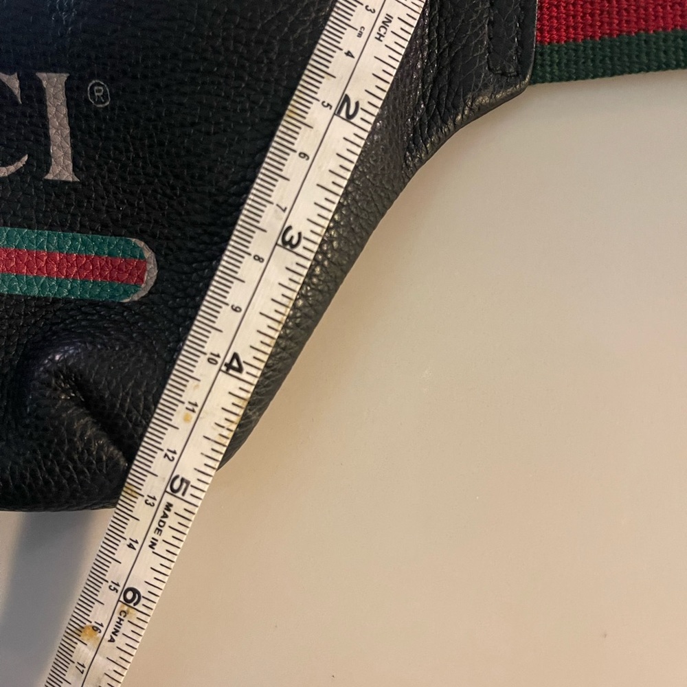 Gucci Print Belt Bag Vintage Logo Small Black - Picture 9 of 10